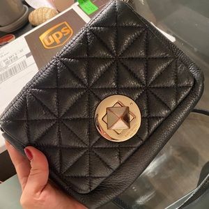 kate spade real leather crossbody quilted pattern purse